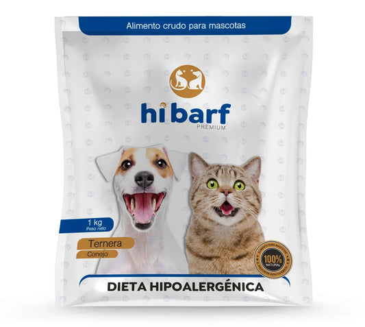 Dieta hipoalergénica de ternera y conejo