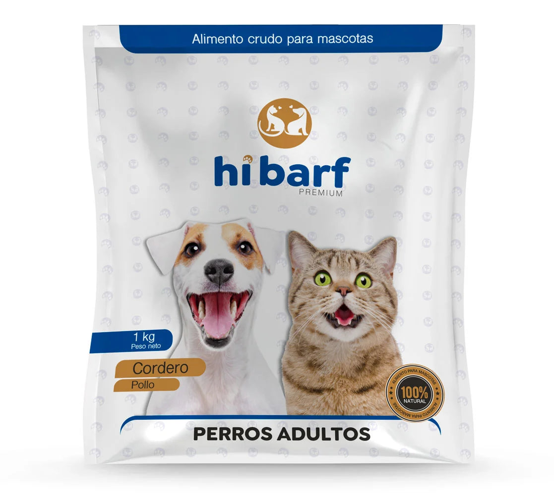 Dieta para perros adultos de cordero y pollo