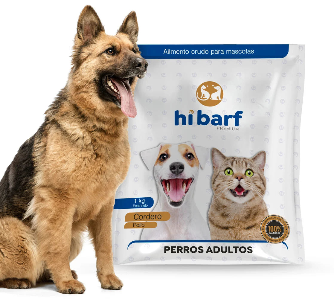 Dieta para perros adultos de cordero y pollo