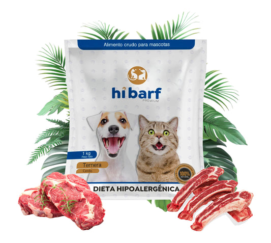 Dieta hipoalergénica de ternera y cerdo