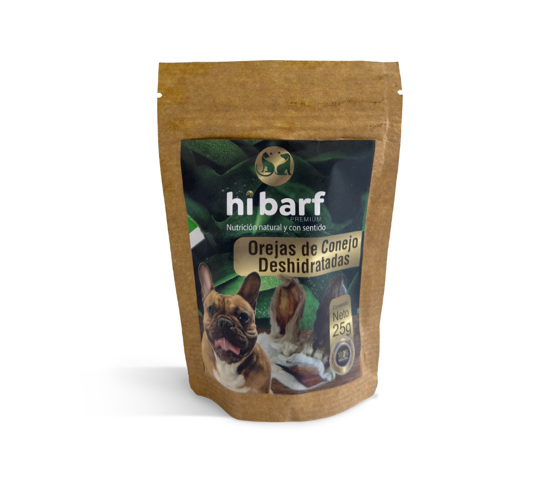 Orejas de conejo deshidratadas x 8und