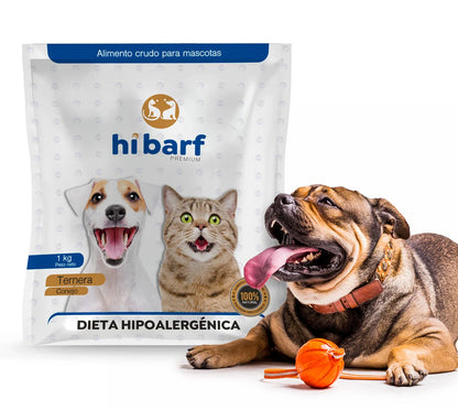 Dieta hipoalergénica de ternera y conejo