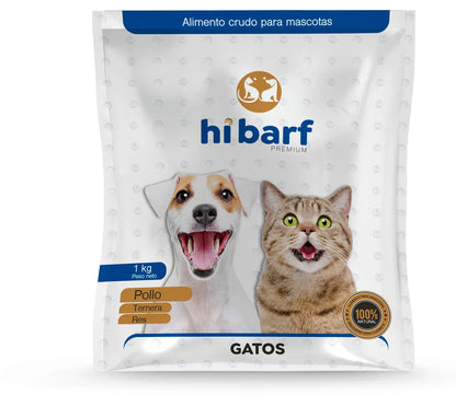 Dieta para gatos con pollo, ternera y res