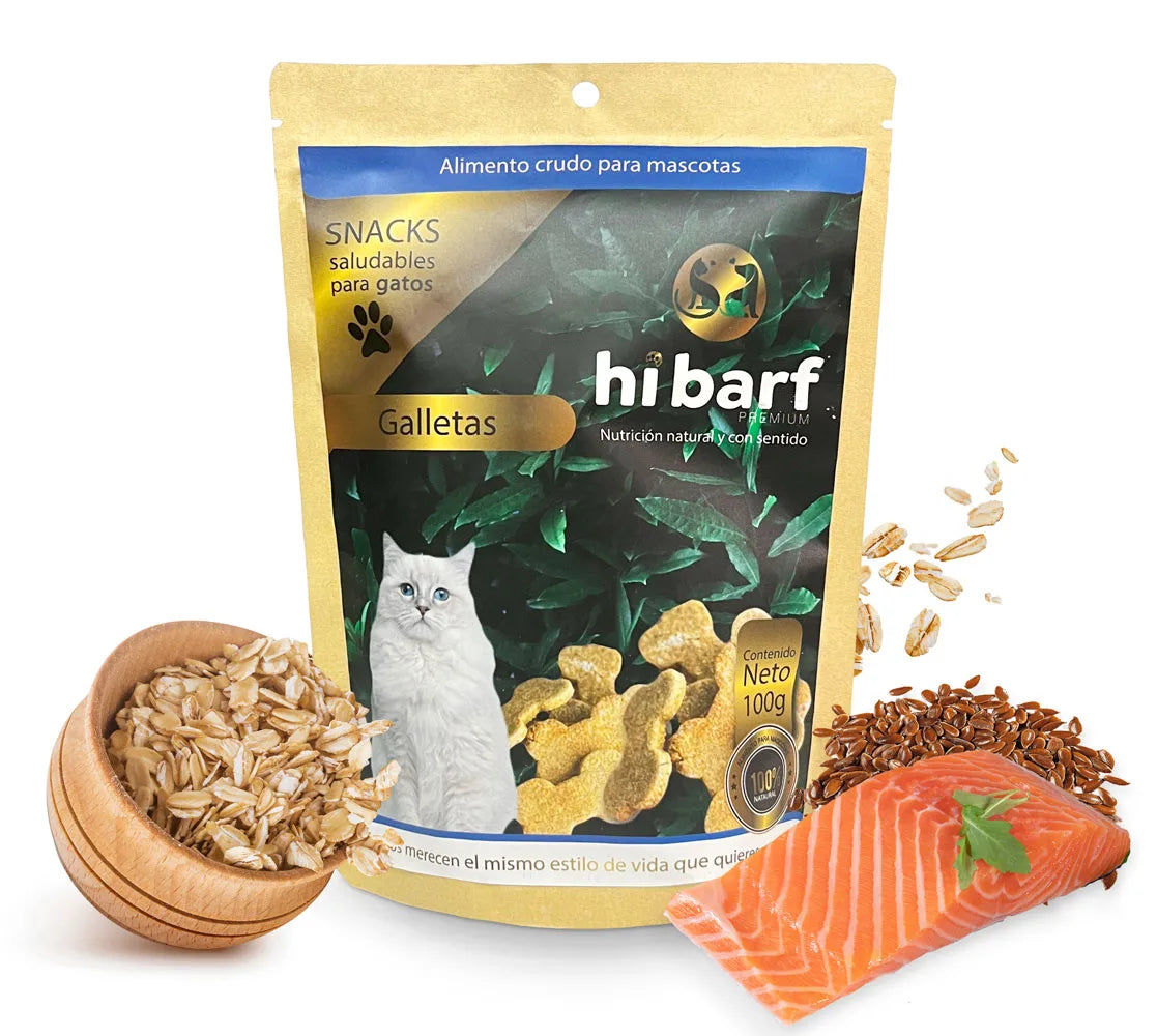 Galletas de atún y salmón para gatos