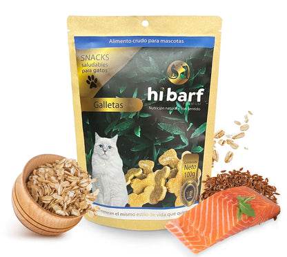 Galletas de atún y salmón para gatos