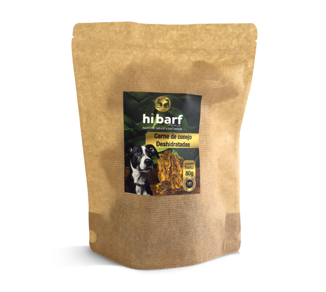 Carne de conejo deshidratada